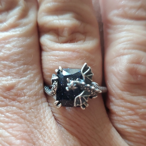 STERLING DRAGON RING - Picture 2 of 5